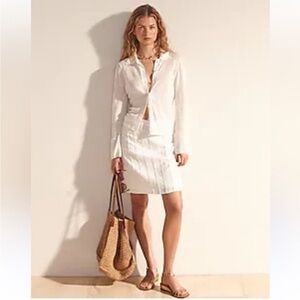 J Crew Skirt 0 Collection Coastal Linen